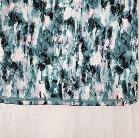 Sweaty Betty Razor Back Green Black & Pink Pull Over Work Out Top Sz XXS. - Picture 3 of 8